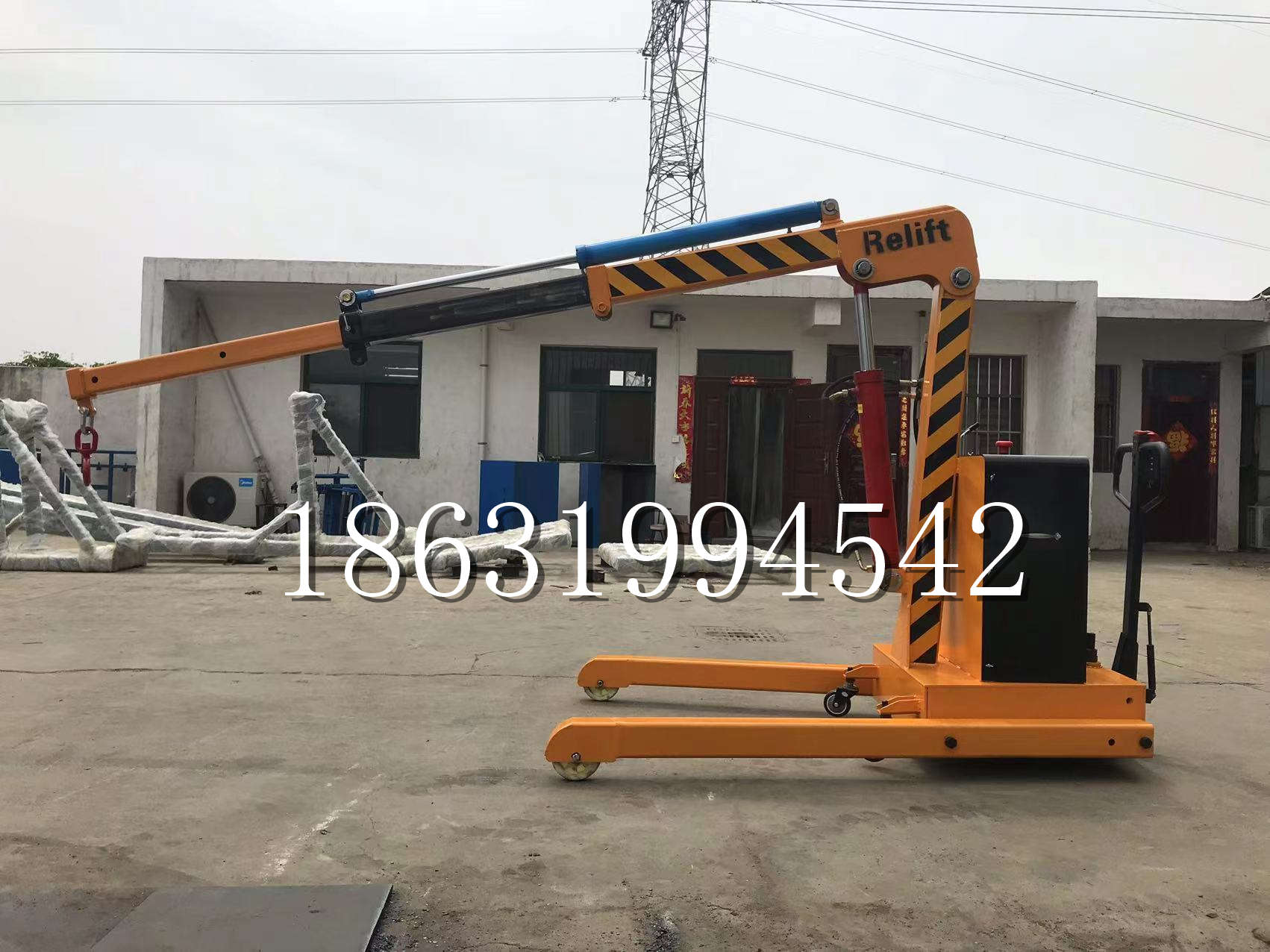 达孜区久征定做3吨三轮随车吊 农用园林绿化移树吊 平板工程用小吊机